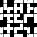 First in a new series of easy printable crossword puzzles, click here.