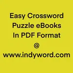 Where Could I Buy an Easy Crossword Puzzle eBook in PDF Format ? Click Here.