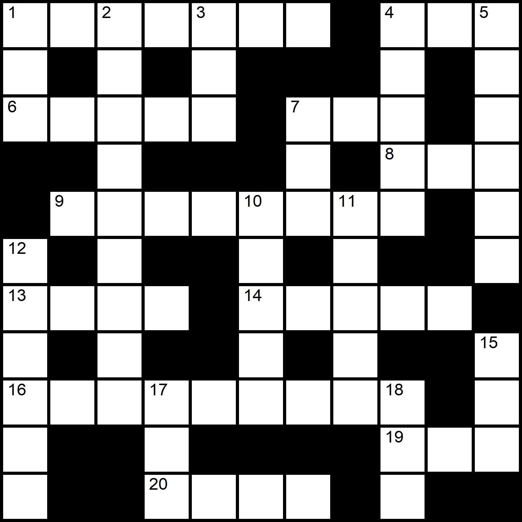 Easy Crossword Puzzle Printable