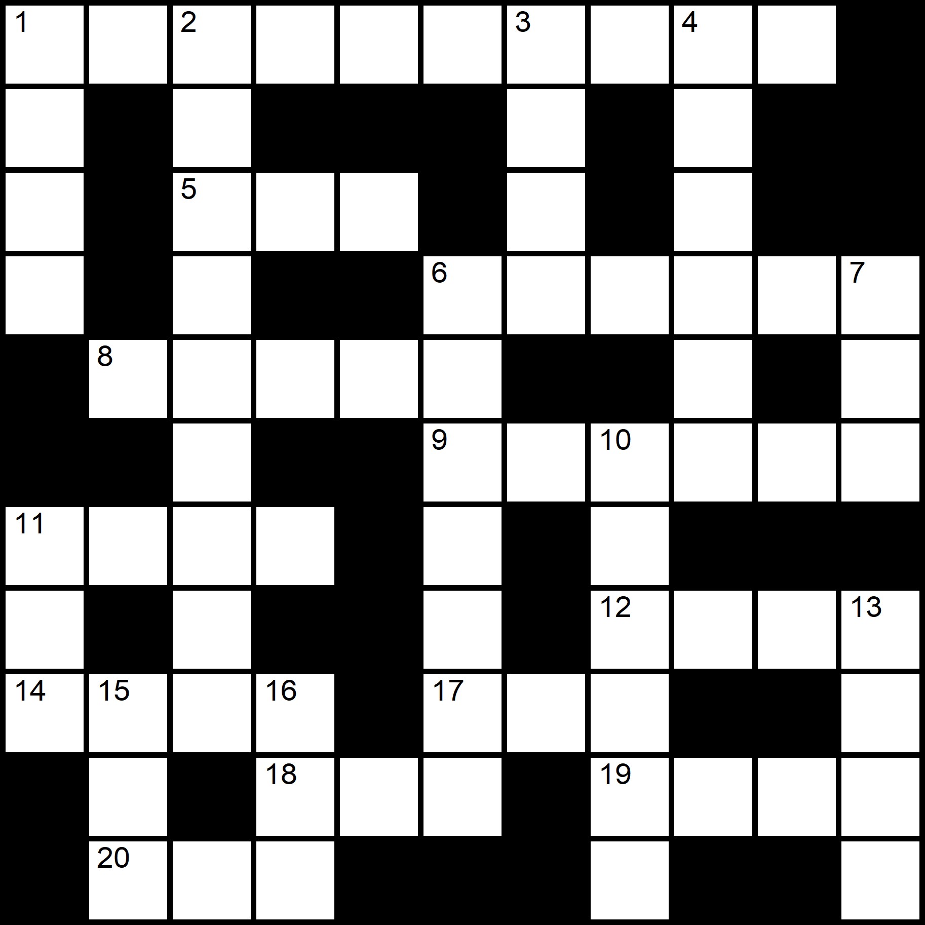 Easy Printable Crosswords  -
Placidus Flora - Crossword number seven