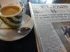 The Puzzle Cafe - Coffee and Newspaper with crosswords.