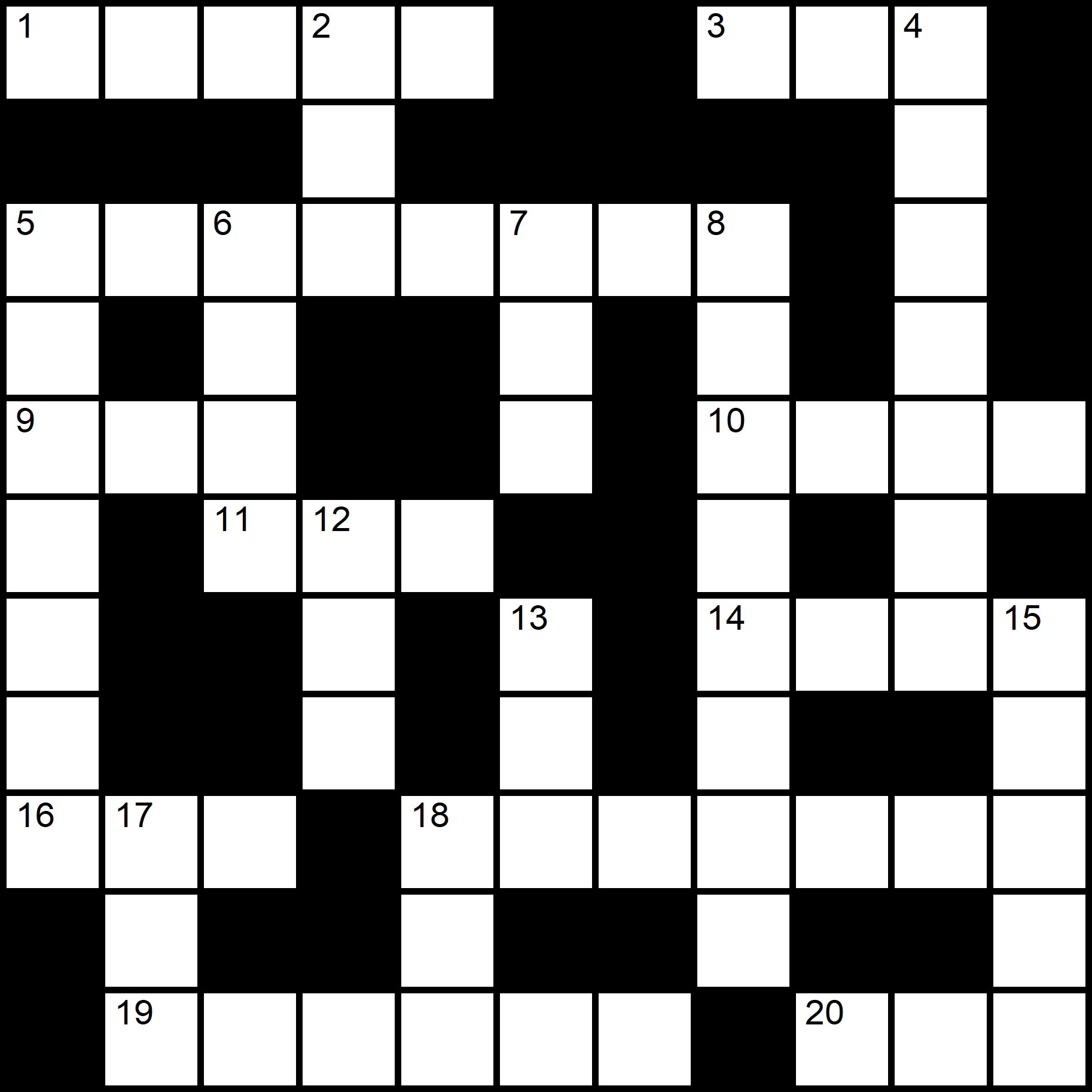 Easy Online Crossword  -
Placidus Flora - Crossword number five