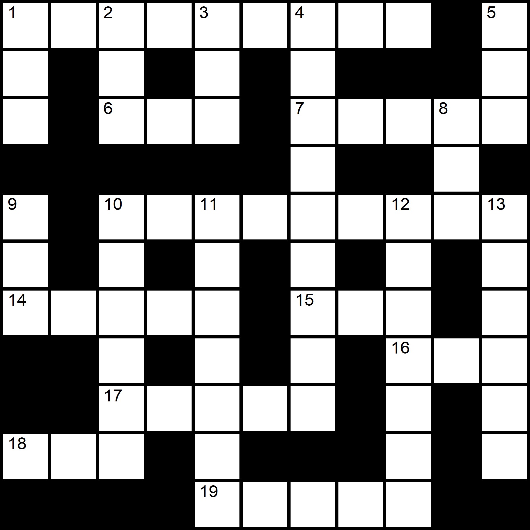 Crosswords PDF Printable -
Placidus Flora - Crossword number seventeen