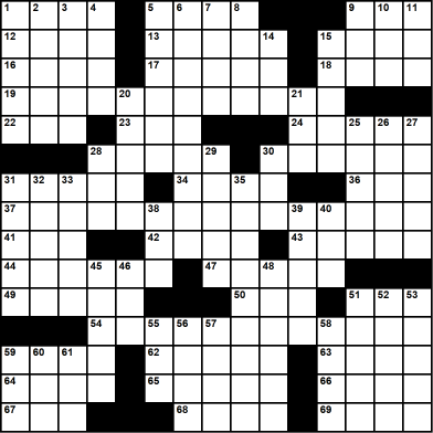 Themed Printable Crossword Puzzle - Pascal Baylon-Dietmar Themed Crossword Series - Crossword number one