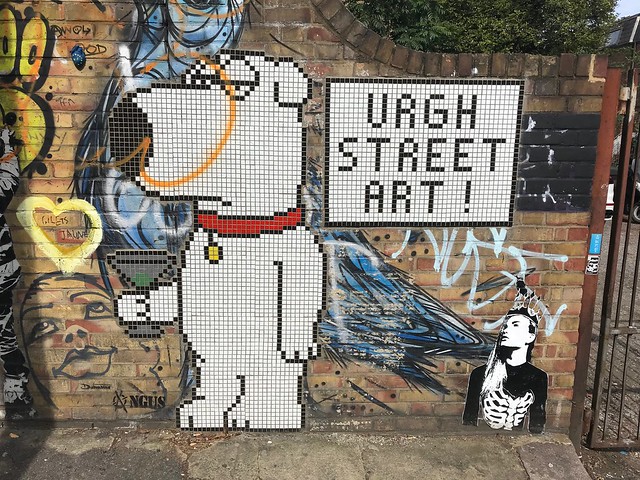 Dog says: urgh street art!