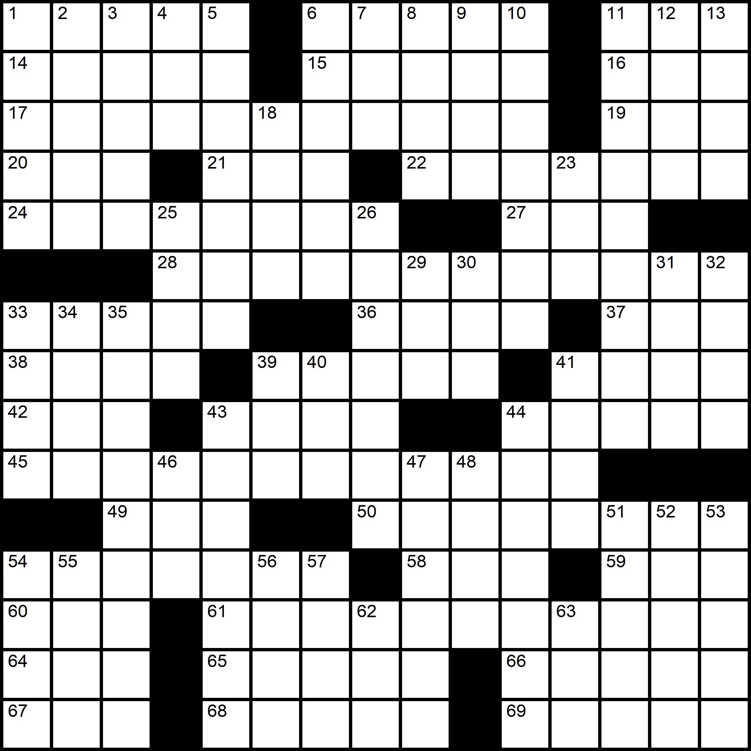 Easy Crossword Happy People