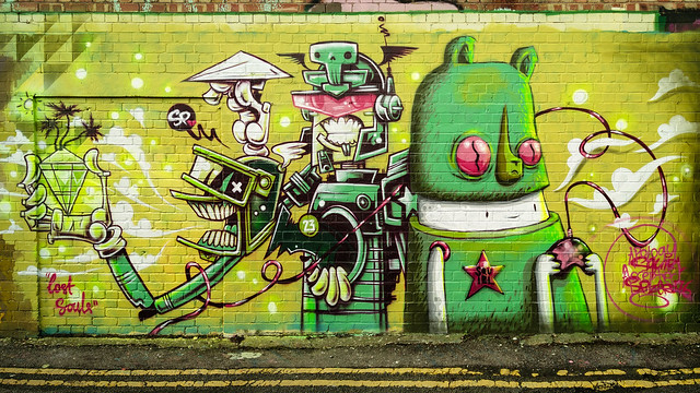 Street Art - Lost Souls - Brighton, East Sussex, UK - Courtesy of and pictured by 
Derek Σωκράτης Finch - Click here to see the original