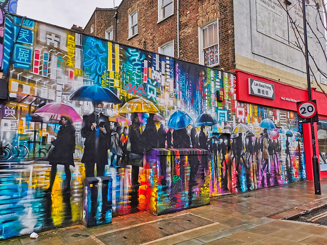 Street art - Forgiveness - Camden, London, UK.